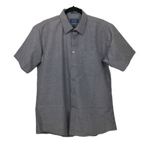 Pacewear Gray Collared Short Sleeve Wrinkle Resistant Button Down Men’s 16.5